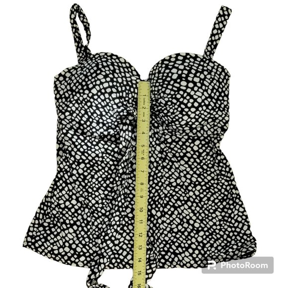 Coco Reef Underwire Tankini Top Convertible Neckline Swim Top Sz 32/34 - Picture 10 of 13